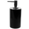 Soap Dispenser, Black, Round, Free Standing, Resin